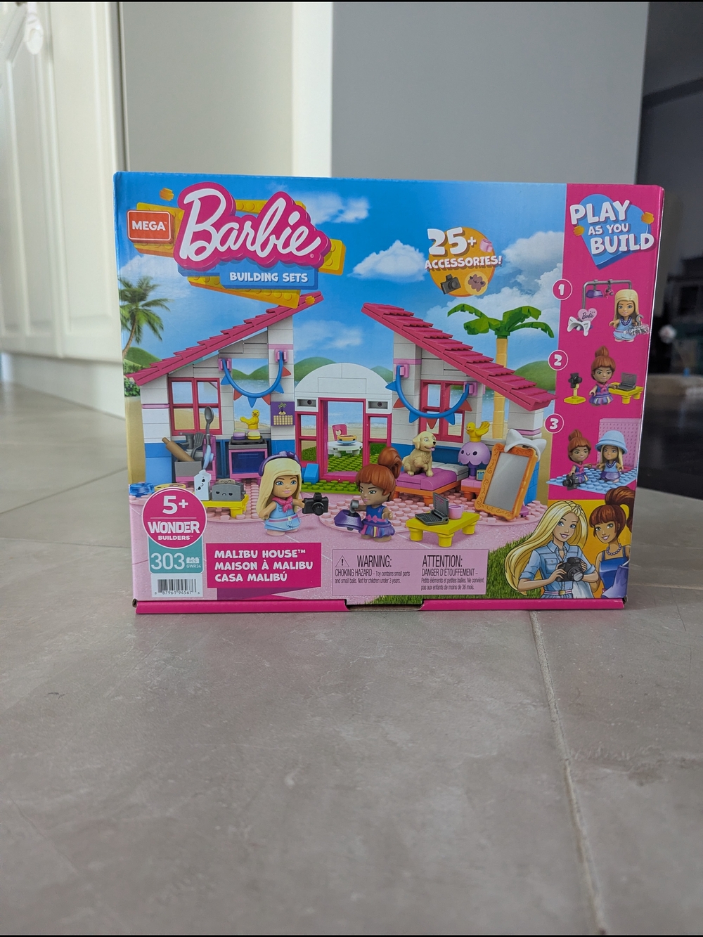 Mega Barbie Malibu House Building Set – 303 Pieces